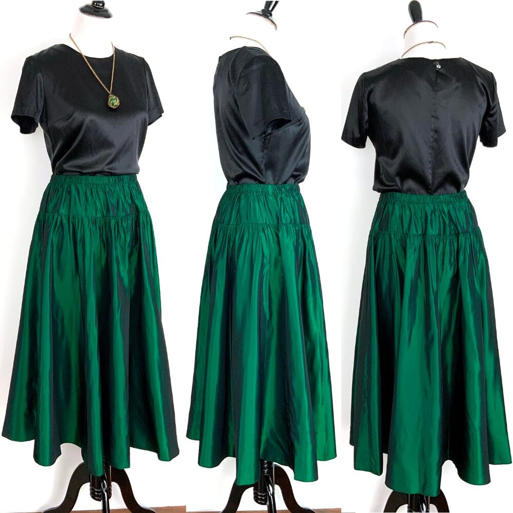 Elegant Green Women's Skirt - Picture 11 of 16